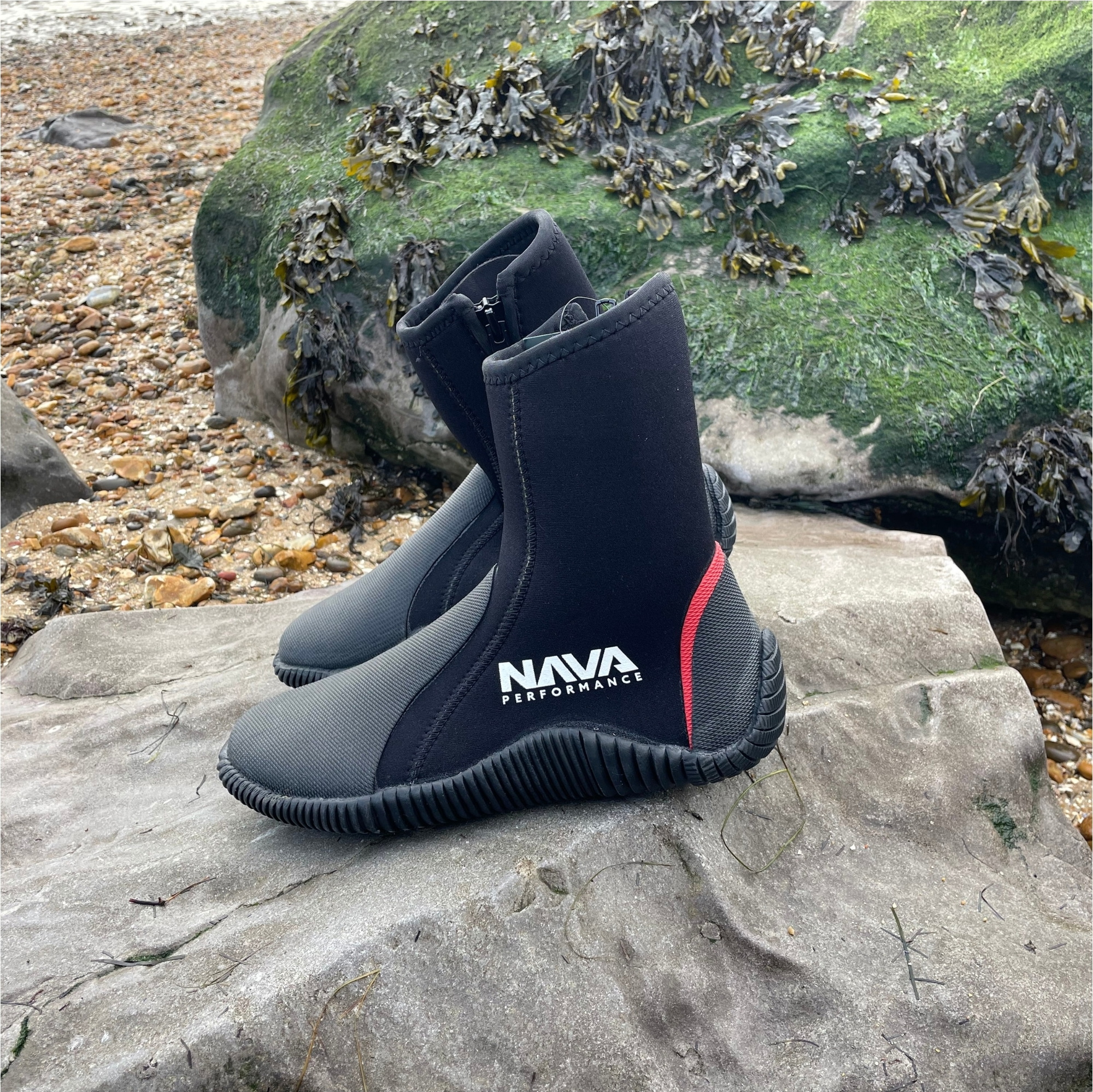 2026 Nava Performance 5mm Neoprene Zipped Boots NAVABT02 - Black